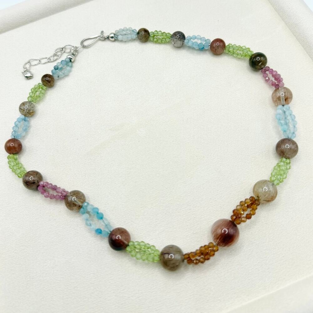 Jay King Mine Finds Sterling Silver Multicolor Natural Gemstone 18" Necklace - Picture 7 of 13